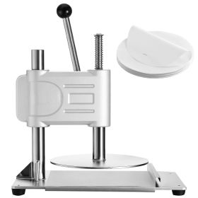Manual Pizza Dough Press Machine, 9.5 inch Pizza Pastry Press Plate, Stainless Steel Bread Presser, Commercial Chapati Sheet Crust Maker