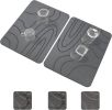 Stone Drying Mat for Kitchen Counter,2 Pack 16''x12'' Quick Dish Drying Stone Mat Kitchen,Double-sided Diatomaceous Earth Stone Drying Mat