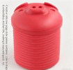 Silicone Pig Bacon Grease Container with Strainer, Heat-Resistant Grease Keeper for Filtering & Storing Bacon Fat