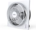9 Inch Frameless Box Fan, 3-Speed Lightweight Window Fan with ABS Plastic Housing, ETL Listed Small Cooling Fan for Bedroom, Home Office, Kitchen