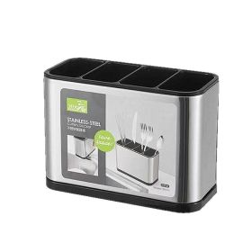 Storage Rack Spoon Holder Fork Kitchen Cutlery Organizer Box Chopsticks Drainer