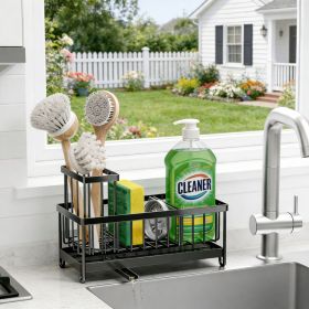 Kitchen Sponge Holder Drain Rack Sink Organizer for Scrubber Storage
