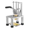 French Fry Cutter, Commercial Vegetable Chopper with 4 Blades (1/4", 3/8", 6-Wedge & Apple Corer), Stainless Steel Potato Slicer for Fries, Onion