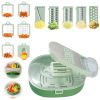 Vegetable Chopper Pro, Multi-Function Food Slicer, Kitchen Prep Cutter, Manual Veggie Dicer, Easy Slice & Grate Tool