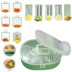 Vegetable Chopper Pro, Multi-Function Food Slicer, Kitchen Prep Cutter, Manual Veggie Dicer, Easy Slice & Grate Tool
