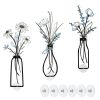3 Pieces Metal Flowers Wall Arts - Rustic Farmhouse Decor Minimalist Flower Wall Decors for Living Room Bathroom Kitchen Bedroom Dining Room - Housewa