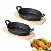 Kitchen Multi-usage Cast Iron Pot with Tray for Stews