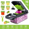 16-In-1 Kitchen Fruit Vegetable Slicer Cutter Food Onion Veggie Dicer Chopper