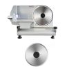 Meat Slicer, 8.6" Electric Deli Slicer with 2 SUS420 Blades & 0-0.6" Adjustable Thickness, Dual Security Lock, 200W Home Food-Slicer for Frozen Meat