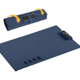Electric Food Warmer Mat - Portable Silicone Heating Tray with Adjustable Temperature Control