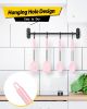 Pack of 4 Silicone Cooking Utensils Set, Non Stick Large Solid Spatulas, Heat Resistant Pink Slotted Spoons, Ideal BPA Free Kitchen Turners for Frying
