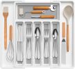 Silverware Drawer Organizer, Expandable Utensil Tray for Kitchen, BPA Free Flatware and Cutlery Holder