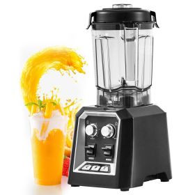 Professional Blender, Commercial Countertop Blenders, 68 oz Plastic Jar Blender Combo, Stainless Steel 3 Functions Blender, for Frozen Drinks, Shakes