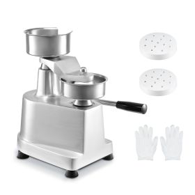 Commercial Burger Patty Maker, 130mm/5inch Hamburger Beef Patty Maker, Heavy Duty Food-Grade Stainless Steel Bowl Burger Press Machine