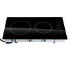 Built in Electric Stove Top, 20 x 11.6 inch 2 Burners, 240V Glass Radiant Cooktop with Sensor Touch Control, Timer & Child Lock Included