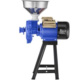 Electric Grain Mill Grinder, 3000W Spice Grinders, Commercial Corn Mill with Funnel, Thickness Adjustable Powder Machine