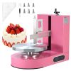 Cake Decorating Machine, Cake Cream Spreading Coating Smearing Machine, Low Noise Cake Frosting Machine, Turntable with Adjustable Scraper