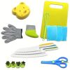 Complete Youngsters Cooking Set - Real Cooking Tools, Safety Knives, and Playful Accessories for Youngsters Aged 4-8, Including Spatula, Ladle, Whisk