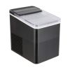 Countertop Ice Maker, Rich Black, 9 Bullet Cubes, 2 Ice Sizes, 26 lbs/24H with Removable Washable Tray Scoop, with Self-Cleaning Function