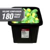 Small Storage Bin, 12 Gallon Plastic Storage Container with Snap-On Lid, Black and Red 4Pack