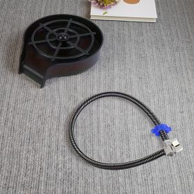 "High Pressure Kitchen Sink Sprayer with Cup Washer - Auto Flush Faucet Attachment"