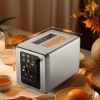 PSKST075AE  2-piece retro toaster SUS304 food-grade 6 browning levels 3 functions - defrosting/reheating/cancelling 2-inch wide groove Easy-to-clean r