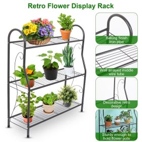 3 Tier Plant Stand Shelf Flower Pot Holder Display Rack 88LBS Utility Storage Organizer
