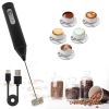 [Pick-Up Only] Rechargeable Handheld Milk Frother, USB-C Electric Drink Mixer with Stainless Steel Whisk, Portable Coffee Foam Maker for Latte