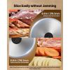 Meat Slicer, 8.6" Electric Deli Slicer with 2 SUS420 Blades & 0-0.6" Adjustable Thickness, Dual Security Lock, 200W Home Food-Slicer for Frozen Meat