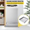 27 x 25 x 2.5 Inch Washing Machine Pan 304 Stainless Steel Washing Machine Drain Pan 18 GA Thickness Heavy Duty Compact Washer Drip Tray with Drain Ho