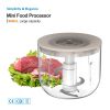 [Pick-Up Only] Electric Food Chopper, 600ml Cordless Meat Grinder & Vegetable Processor – 100W Powerful Motor, Dual 1500mAh Batteries