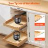 Pull Out Cabinet Organizer, 17"W x 21"D Cabinet Drawer, Soft Close Slide out Shelf, Heavy-Duty Sliding Wood Drawer