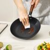 Kitchen 3-Piece Frying Pan Set with Wood Handle