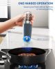Gravity Electric Salt and Pepper Grinder Set Automatic Salt and Pepper Grinder Set with LED Light, Battery Operated, Adjustable Coarseness