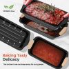 11-Piece Baking Pans Set, Nonstick Bakeware Sets, Oven Pans for Baking with Silicone Handles, Includes Cookie Sheet, Cake Pans, Loaf Pan, Pizza Pan
