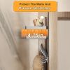 2PCS Over The Door Organizer with Metal Storage Shelves, Easy Install Door Hanging Rack for Bathroom Bedroom Kitchen Pantry