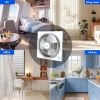 9 Inch Frameless Box Fan, 3-Speed Lightweight Window Fan with ABS Plastic Housing, ETL Listed Small Cooling Fan for Bedroom, Home Office, Kitchen
