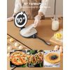 Tortilla Press, 10 Inch Cast Iron Tortilla and Roti Maker, Heavy Duty Tortilladora Press, Pataconera Makers with Handle and 100 Pcs Parchment Paper