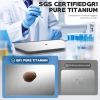 Double-sided titanium straw cutting board, 15 inches * 10 inches, kitchen cutting board, non-toxic cutting board, suitable for meat and vegetables