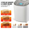 Bread Maker, 15-in-1 3LB Dough Machine, Nonstick Ceramic Pan Automatic Breadmaker with Gluten Free Setting, Whole Wheat Bread Making, Digital
