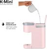 Single Serve K-Cup Pod Coffee Maker, 6 to 12oz Brew size, with Cord Storage,Dusty Rose