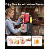 Slushie Machine, 6L/1.6Gal Commercial Slushy Maker, Frozen Drink Maker with Self-Cleaning, Margarita Machine for Restaurants Bars Party for Slushie