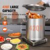 Stainless Steel Stockpot, 42 Quart Large Cooking Pots, Multipurpose Cookware Sauce Pot with Lid & Handle, Heavy Duty Commercial Grade Stock Pot