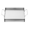 Stainless Steel Griddle, 17x13 inch Universal Flat Top Rectangular Plate, Gas Grill Griddle for BBQ Grill, Teppanyaki