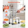 French Fry Cutter, Commercial Vegetable Chopper with 4 Blades (1/4", 3/8", 6-Wedge & Apple Corer), Stainless Steel Potato Slicer for Fries, Onion