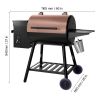 Wood Pellet Grill Smoker, 8 in 1 BBQ Grills for Outdoor Cooking, 456 Square Inches Cook Area Electric Grill and Smoker, with Digital Controller