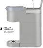 Single Serve K-Cup Pod Coffee Maker, 6 to 12oz Brew size, with Cord Storage, Perfect for Small Spaces, Studio Gray