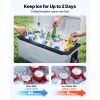 Hard Cooler, 106QT Portable Rolling Cooler with Wheels, Leak-Resistant Coolbox Keeps Contents Cool for 48 Hours, Ice Retention Insulated Chests