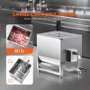Manual Meat Mixer, 40L Fixed Tank Meat Processing Equipment(Mixing Max 80LBS for Meat), Stainless Steel Meat Mixer