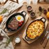Kitchen Multi-usage Cast Iron Pot with Tray for Stews